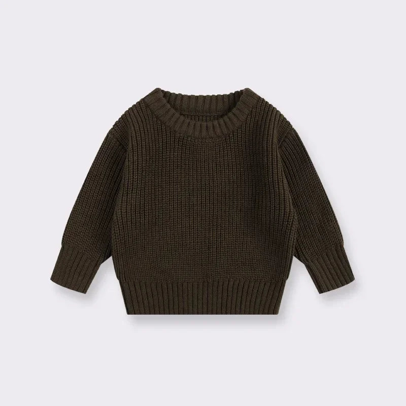 0-7T Toddler Kid Baby Boy Girl Winter Clothes Newborn Baby Sweater Infant Knit Pullover Top Casual Basic Top Knitwear Outfit