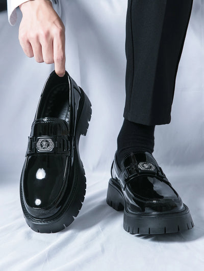 2025 New Men's Fashionable and Versatile Trendy Loafers, British Style Business Work Shoes, Men's Party Shoes