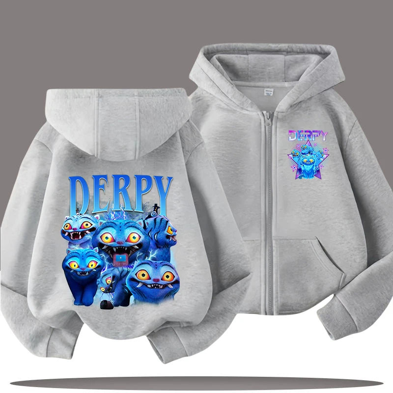 2026 Funny Zip Up Sweatshirts Kpop Demon Hunters Hoodie Children Clothes Kid Girl Boy Sweatshirt Zipper Hoody Baby Casual Top