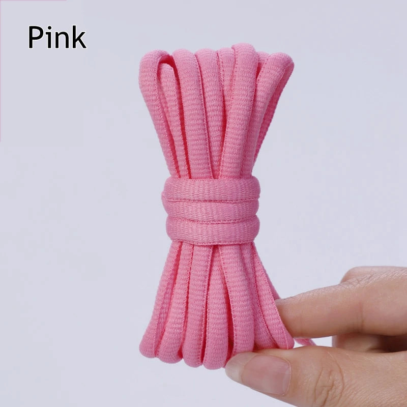 1Pair Oval Shoe Laces Half Round Athletic Shoelaces for Running Sneakers Laces Shoes Strings Durable without Fading Shoelace