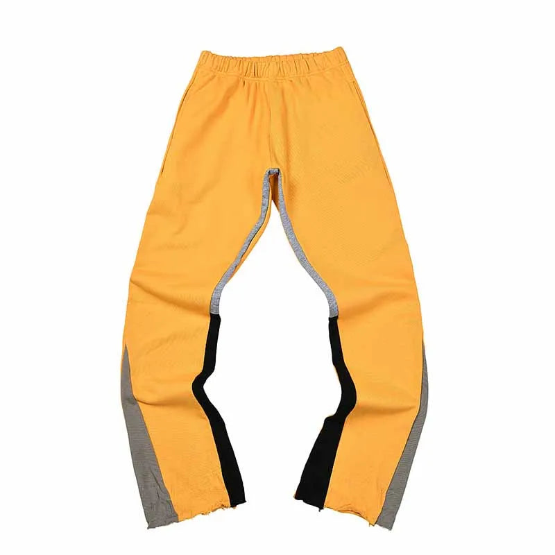 2025 GD Letter Printed Women Men Sweatpants Joggers LA Flare Splash-ink Side Striped Men Stretch Waist Jogging Pants Trousers