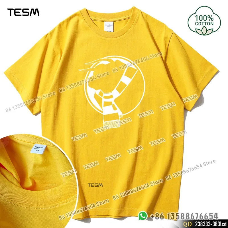 TESM Summer Men Pure Cotton T-shirt Casual Street Fashion Short-sleeved Team Party Clothing 100 Cotton Solid Color Shirt