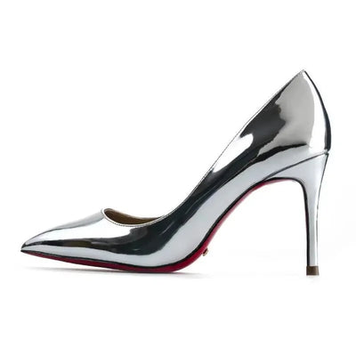 Plus Size 34-44 Sexy Red Shoes Rubber Bottom Pointed Toe Spring Shallow Women Pumps Dress Party Wedding High Heels