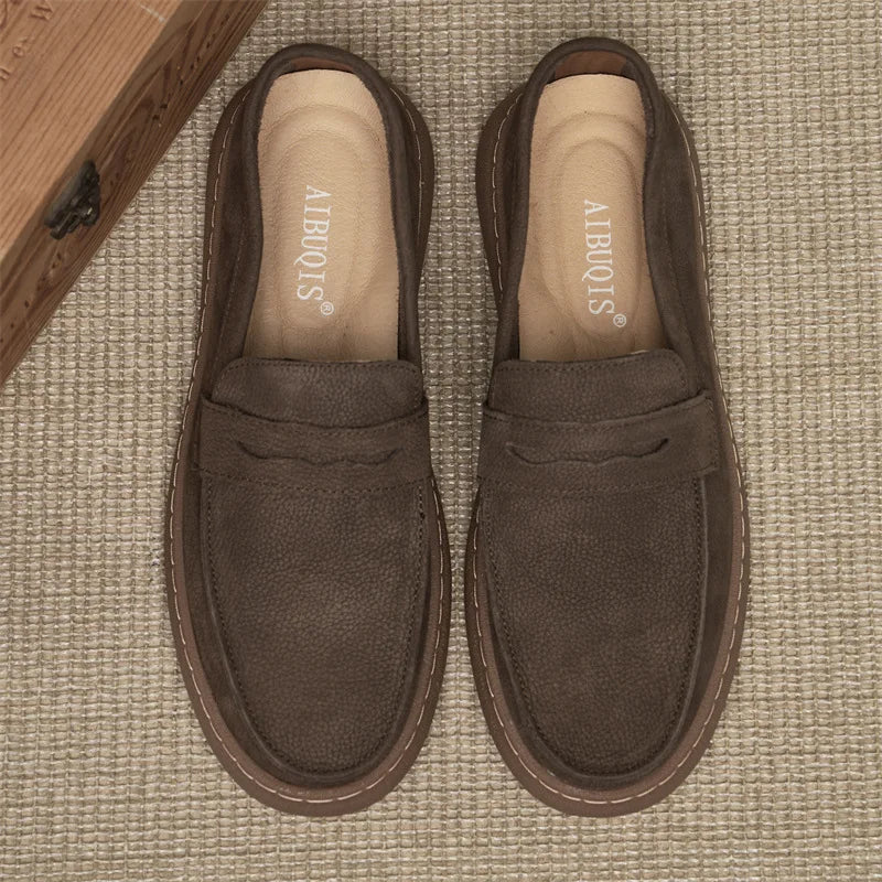 Italian Genuine Leather Men's Casual Shoes Fashion Business Loafers for Men Formal Shoes Designer Moccasins Lightweight Driving