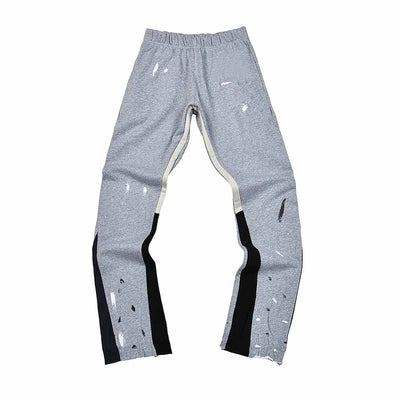 2025 GD Letter Printed Women Men Sweatpants Joggers LA Flare Splash-ink Side Striped Men Stretch Waist Jogging Pants Trousers