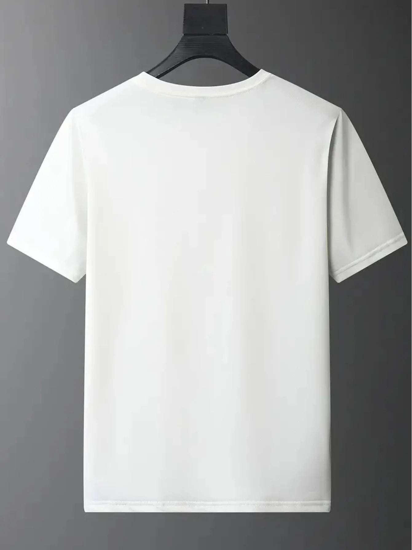 MenS Casual Sports Fashion Comfort TShirt Geometric Pattern Polyester Blend Knit Fabric Round Neck Regular Fit Top Style
