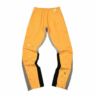 2025 GD Letter Printed Women Men Sweatpants Joggers LA Flare Splash-ink Side Striped Men Stretch Waist Jogging Pants Trousers