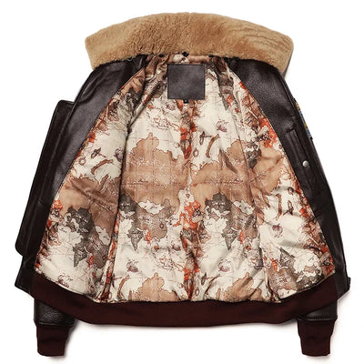 Military Clothing G1 Flight Jacket Thickening Quilted100% Cowhide Leather Jackets Men Coat Winter Overcoat M212 Dropshipping