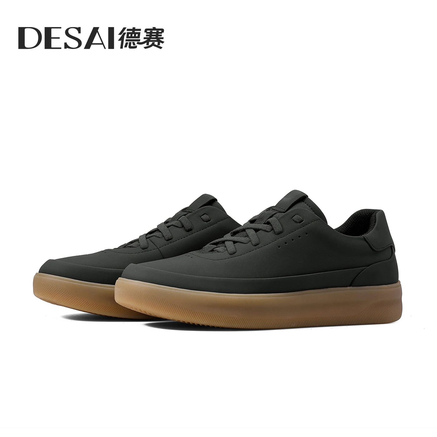 Desai shoes men's leather shoes men's 2025 new men's shoes casual shoes with light soft sole small white shoes men