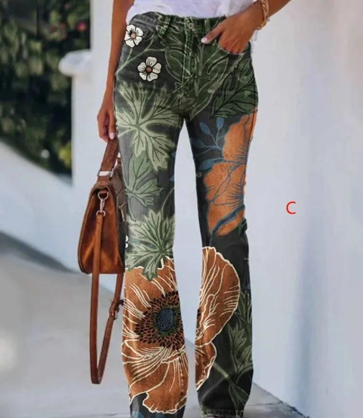 2022 New Independent Station Selling Plus Size Women's Casual Trousers Thin Style Jeans Women's Fashionable Elegant Design