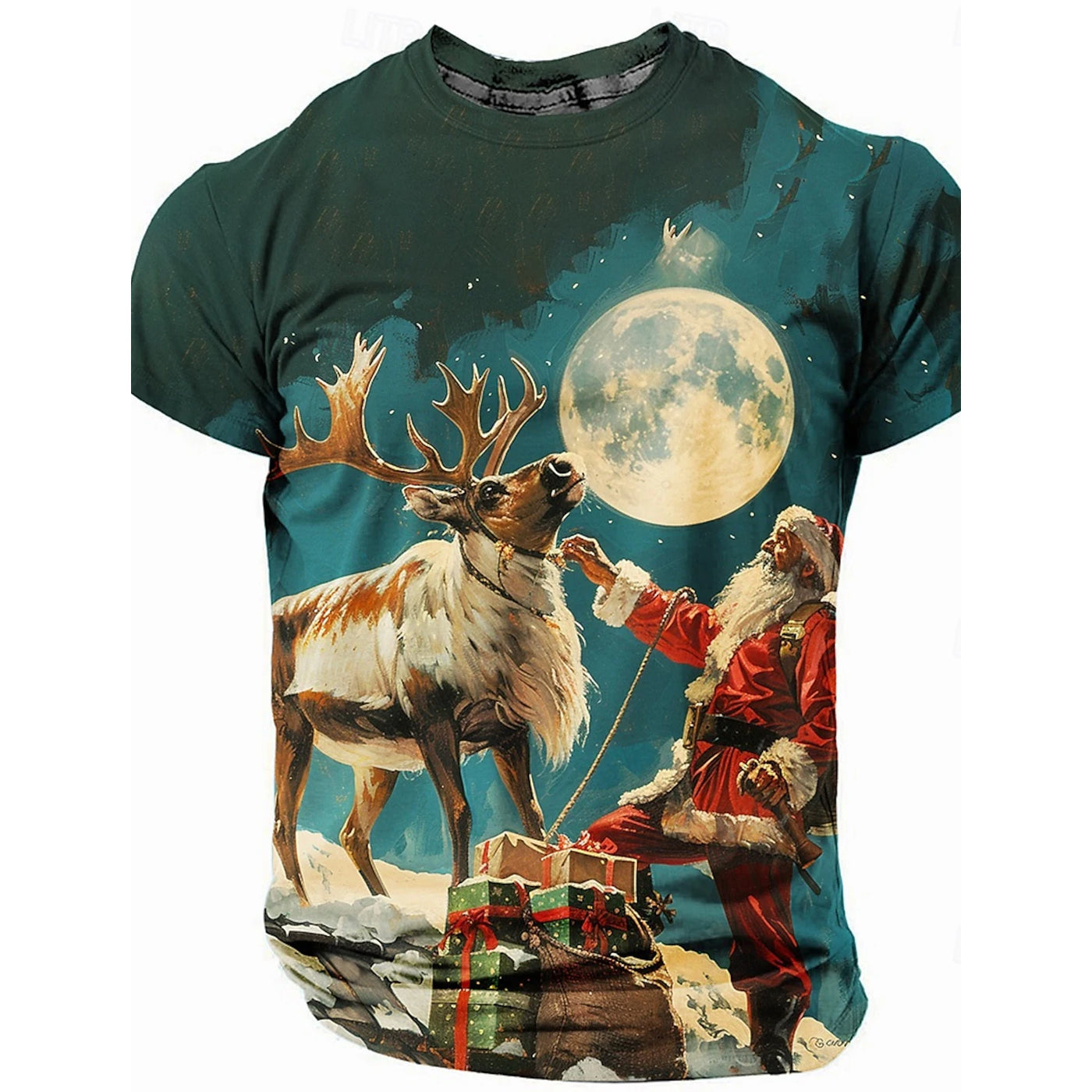 Christmas Tree Snowflake 3D Print T-Shirts Men Women Fashion Cosplay Oversized Short Sleeve T Shirt Male Tees Tops Man Clothing