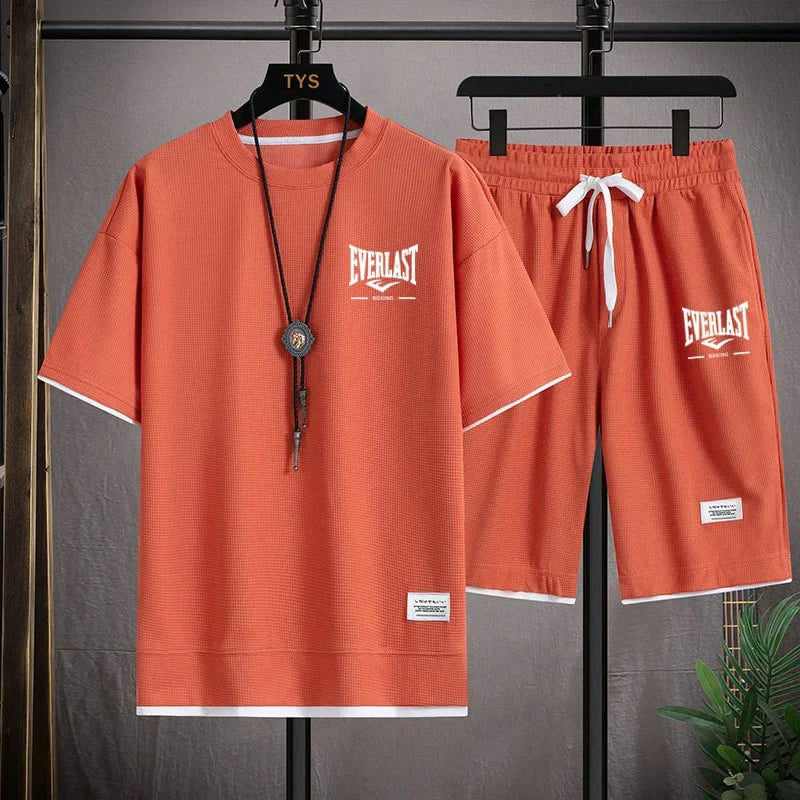 Men's summer Waffle set: