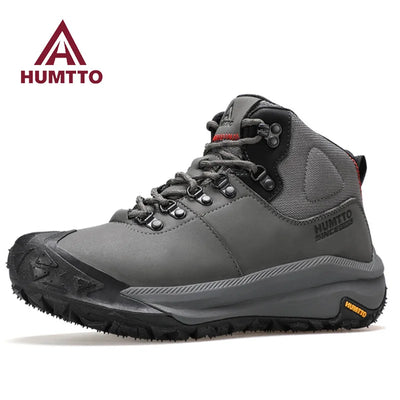 HUMTTO Hiking Shoes Men Waterproof Leather Hunting boots Women Trekking Ankle Snow boots Outdoor Sport Sneakers Tactical Shoes