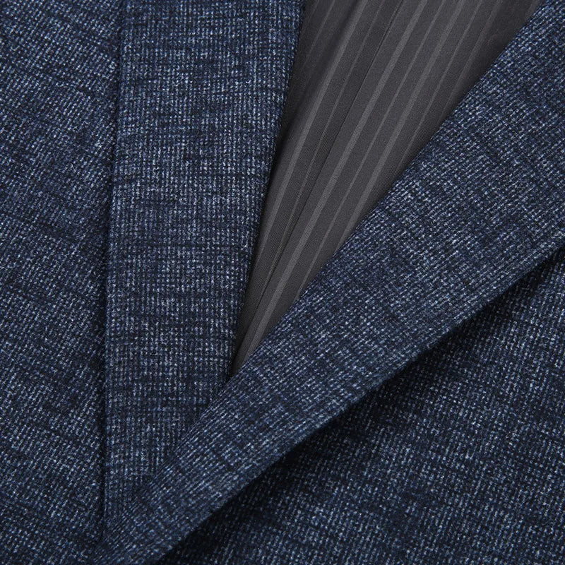 2024 High Quality Fashion Handsome All-in-one Plus-size Casual Suit Men's Business Single West Plus Fat Suit Fat Man Coat