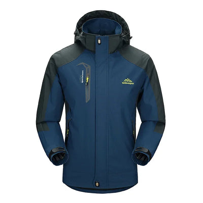 Outdoor Waterproof Hiking Jacket Sets Men Spring Breathable Hooded Coat Trekking Camping Climbing Quick-Drying Trousers Suit