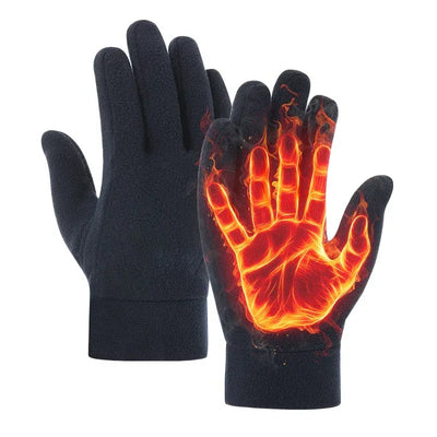 Thicken Fleece Gloves for Men Women Winter Warm Thermal TouchScreen Full Finger Glove Outddor Windproof Skiing Cycling Mittens