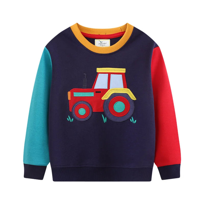 Jumping Meters Cars Baby Boys Clothing Sets Autumn Winter Boy Set Sport Suit For Boys Sweater Shirt Pants 2 Pieces Sets children