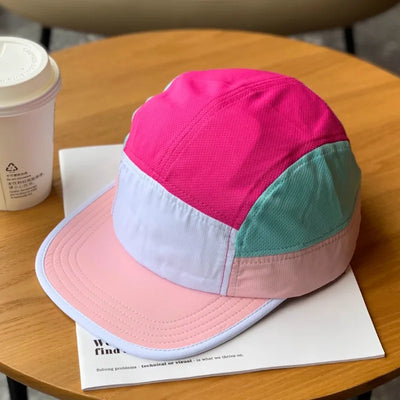 Custome Logo Personalized Quick-drying Five-panel Flat-brimmed Hat Men and Women Outdoor Breathable Sports Sunshade Baseball Cap