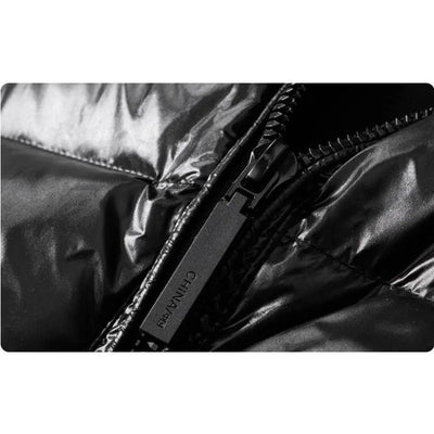 New Winter Men Hooded Black Shiny Puff Jackets Duck Down Coats Warm Casual Down Jackets Male Outdoor Windproof Parkas Size 3XL