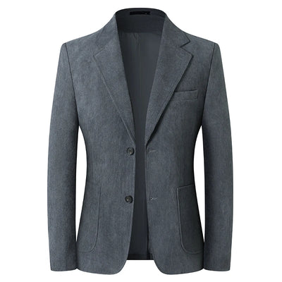 Blazer Hombre High-quality Men's Fashionable Corduroy Jacket Business Casual Social Banquet Formal Suit Jacket Plus Size Blaze