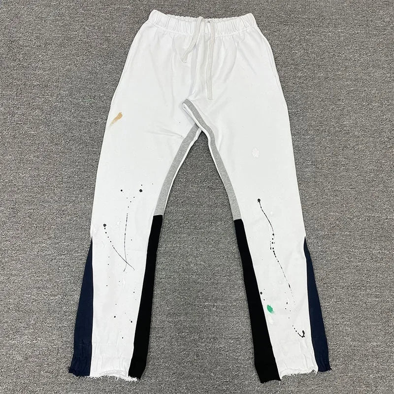 Tie Dye Sweatpants Y2K Pants Mens Womens Harajuku Hip Hop Tie Dye Graffiti Baggy Pants Drawstring Jogging Casual Trousers