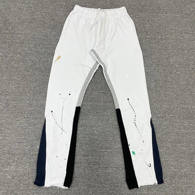 Tie Dye Sweatpants Y2K Pants Mens Womens Harajuku Hip Hop Tie Dye Graffiti Baggy Pants Drawstring Jogging Casual Trousers