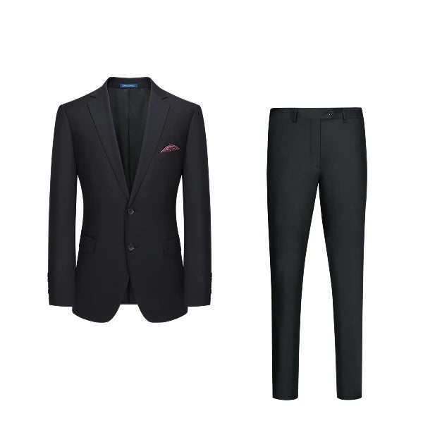 2025 Summer 70% Wool Grey Suit for Men - Premium Business Formal & Wedding Tuxedo Set, Groom's Breathable Blazer & Dress Pants