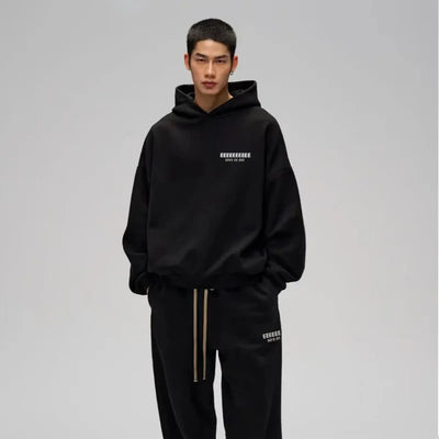 FW25 Luxury Design Men's Hoodies Chest Back Silicone Letter Logo Hoodies Designer Brand Men's Oversized Sports Tracksuits