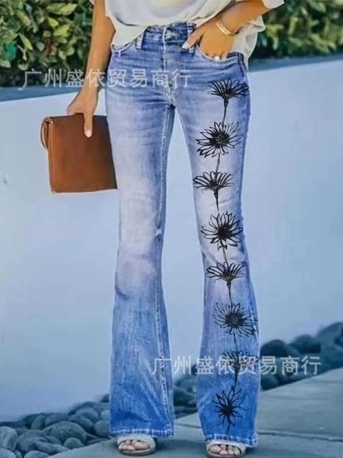 2022 New Independent Station Selling Plus Size Women's Casual Trousers Thin Style Jeans Women's Fashionable Elegant Design