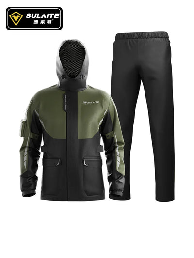 Waterproof Outdoor Raincoat Motorcycle Raincoat For Men Breathable And Comfortable Ultra-thin Rain Coat Motorcycle Suit