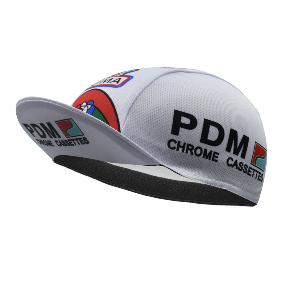 Retro PDM Cycling Cap Classics Road Bicycle Hat Mercier Bike Headwear Breathable Men and Women Gorra Ciclismo