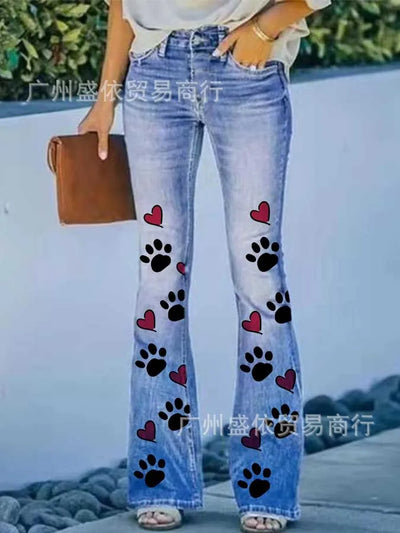 2022 New Independent Station Selling Plus Size Women's Casual Trousers Thin Style Jeans Women's Fashionable Elegant Design