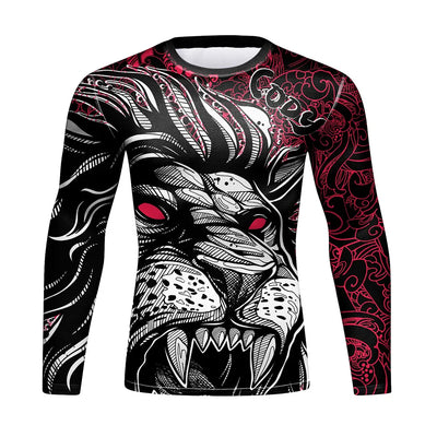 Rush Guard Jiu jitsu MMA Compression T-Shirt+Pant Suit Muay Thai Shorts Bjj Boxing Rashguard Men's Grappling Kickboxing Clothing