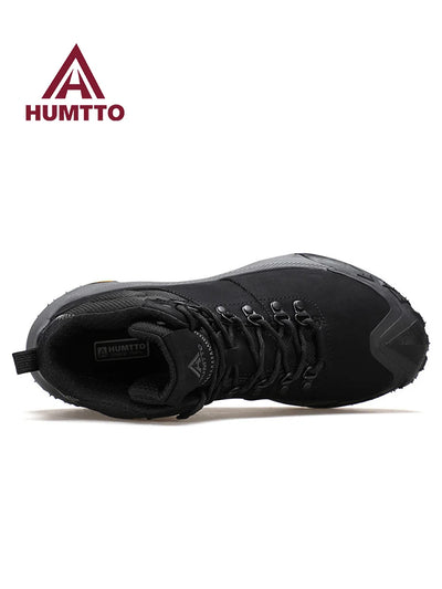 HUMTTO Hiking Shoes Men Waterproof Leather Hunting boots Women Trekking Ankle Snow boots Outdoor Sport Sneakers Tactical Shoes