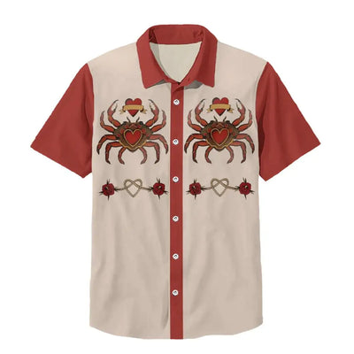 Summer Men's Shirt Outdoor Casual Short Sleeve Hawaii Shirts For Men Fashion Oversized Clothing Button Cardigan Laper Tops