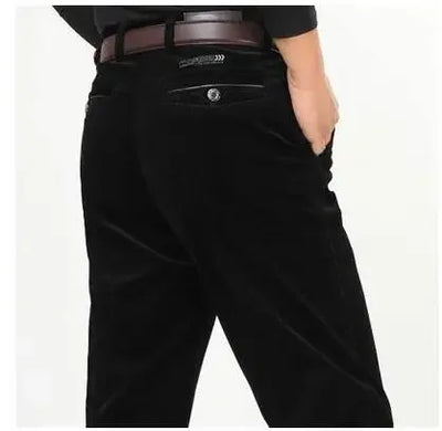 Corduroy pants loose joggers middle-aged men dad installed in autumn and winter 2023 men's casual Trousers for men streetwear