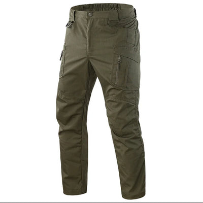 Men Cargo Pants Trousers Multi-pocket Waterproof Wear-resistant Casual Training Overalls Clothing Comfortable Breathable