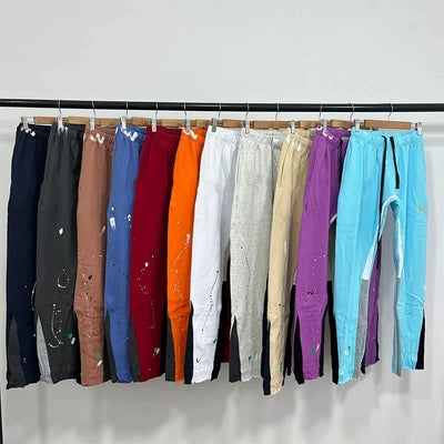 Tie Dye Sweatpants Y2K Pants Mens Womens Harajuku Hip Hop Tie Dye Graffiti Baggy Pants Drawstring Jogging Casual Trousers
