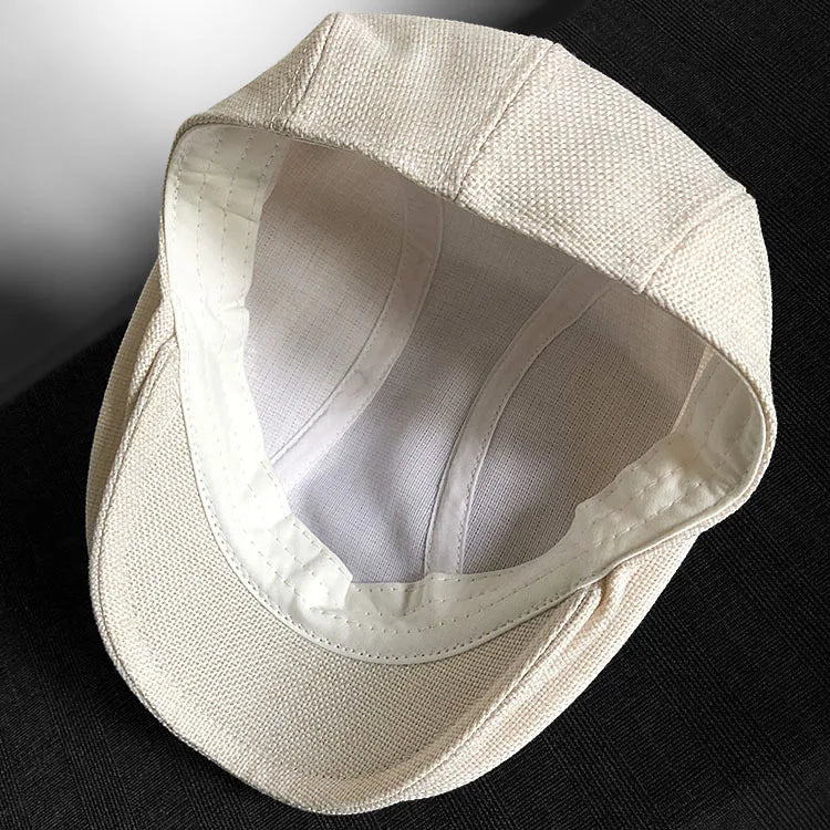Big Size XL62cm Summer Linen Newsboy Caps Men Women Painter Berets Forward Hats Adult Casual Ventilate Breathable Advancing Hat