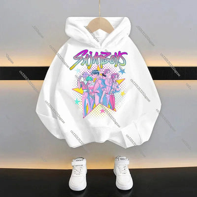 New 2025 KPop Demon Hunters Kids Hoodie: Cartoon Character Hooded Sweatshirt For Boys & Girls Casual Comfy Top