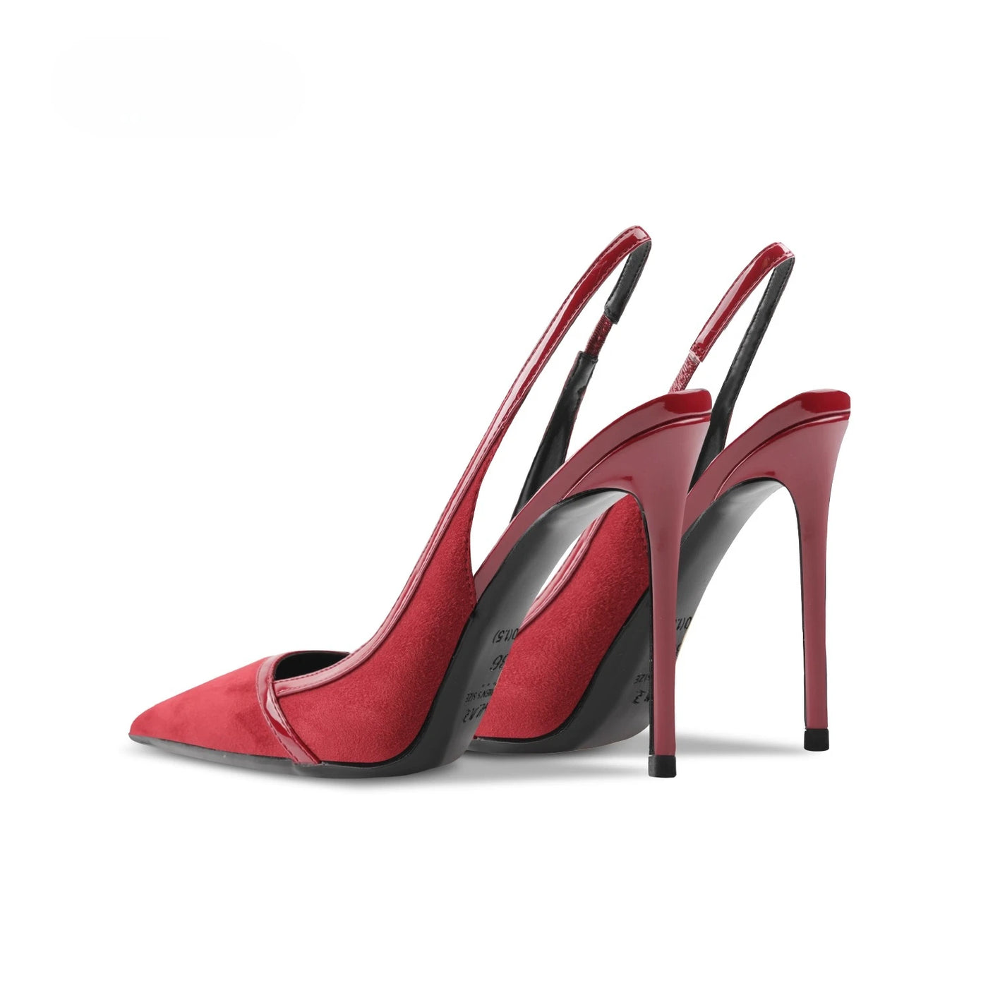Wine red suede high-heeled summer new shallow mouth pointed thin heel party sexy and fashionable single shoe