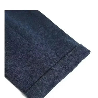 2024 Autumn Winter British Style New Solid Woolen Casual Large Size Suit Pants Men Retro Loose Straight Office Pants  Q23