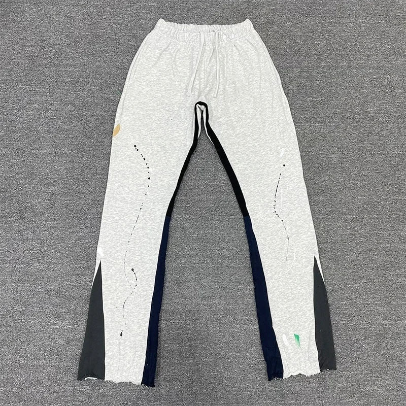 Tie Dye Sweatpants Y2K Pants Mens Womens Harajuku Hip Hop Tie Dye Graffiti Baggy Pants Drawstring Jogging Casual Trousers