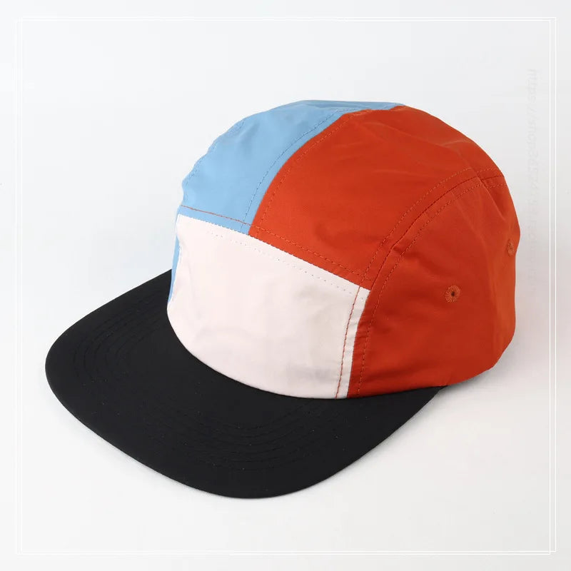 2024 Quick Drying  Waterproof Splicing Summer 5 Panel Cap Men Women Sports Fitted Golf gorra de beisbol Snapback Hats 56-60cm