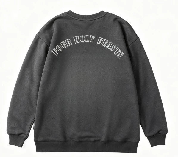 2025 Autumn Pure Cotton Hoodie Men's Chinese Style Printed Loose Elastic Trend Casual Fashion High-end Long Sleeved Shirt