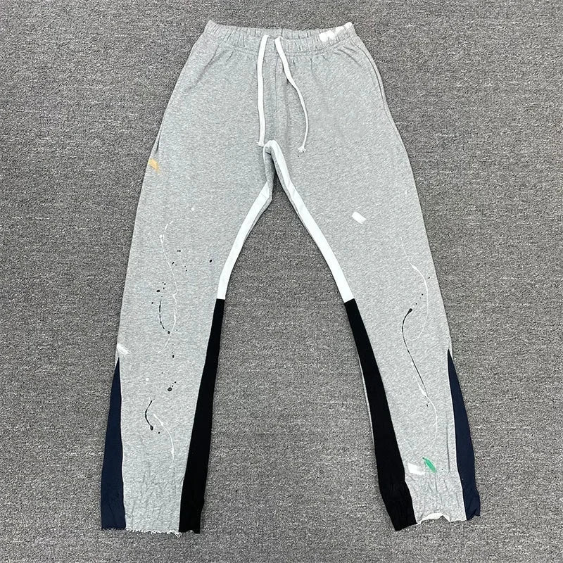 Tie Dye Sweatpants Y2K Pants Mens Womens Harajuku Hip Hop Tie Dye Graffiti Baggy Pants Drawstring Jogging Casual Trousers