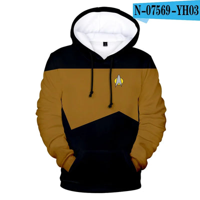 Hot Movie Star trek 3D Hoodies Sweatshirts Fashion Long Sleeve Clothes Star trek cosplay hoodies Plus Size Men/Women streetwear