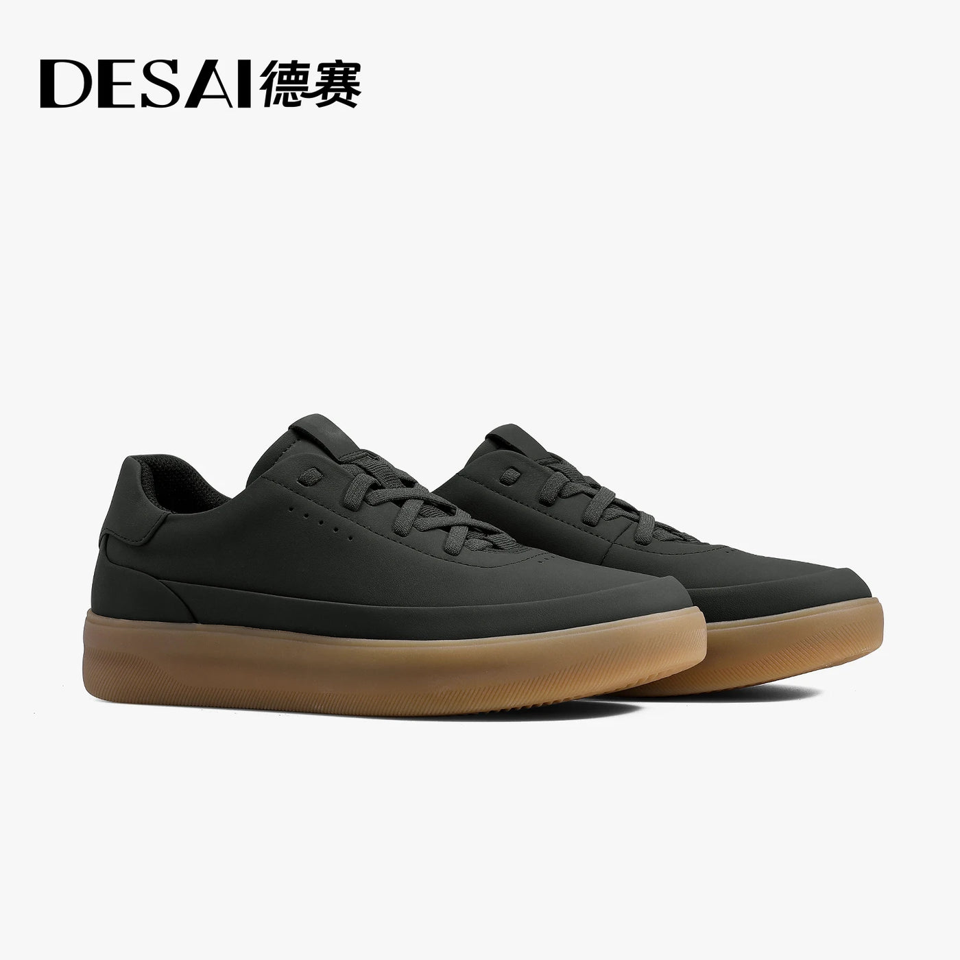 Desai shoes men's leather shoes men's 2025 new men's shoes casual shoes with light soft sole small white shoes men