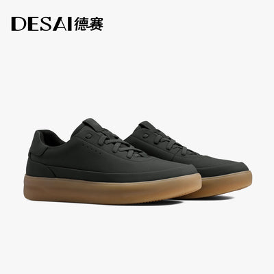 Desai shoes men's leather shoes men's 2025 new men's shoes casual shoes with light soft sole small white shoes men