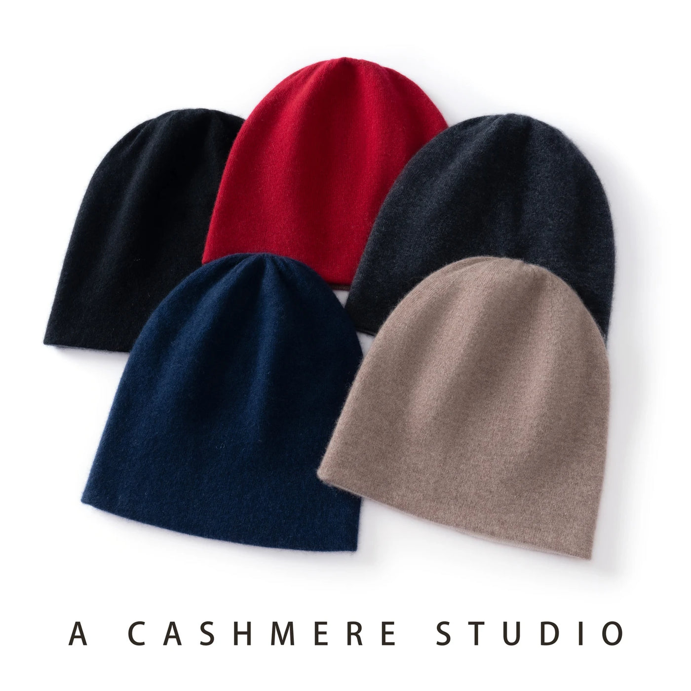 High Quality Pure Cashmere Hat for Men and Women Winter Double Layer Thicken Knitted Skullies Beanies Caps Female Outdoor Hats